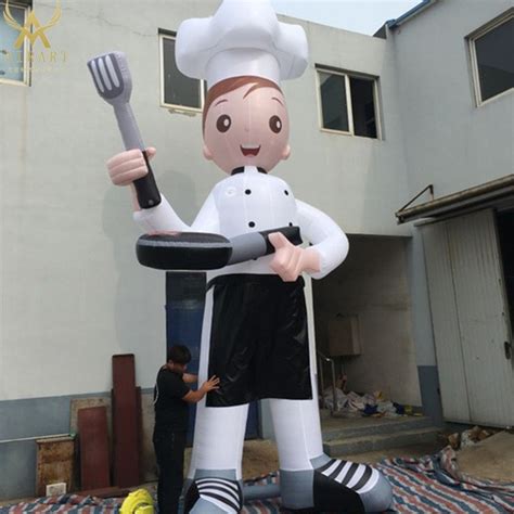 printable  pattern inflatable chef hat outdoor advertising