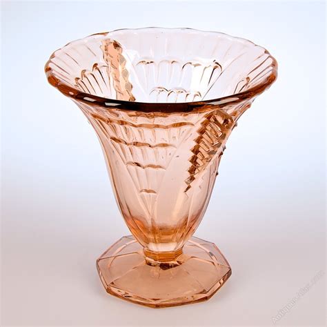 Antiques Atlas Art Deco Stölzle Glass Vase