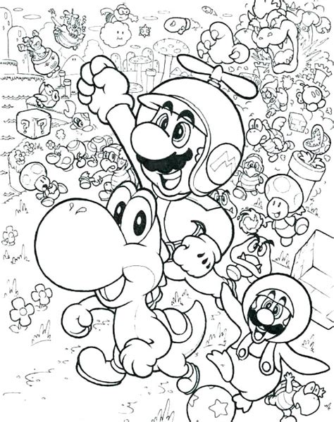 super mario characters coloring pages  getcoloringscom