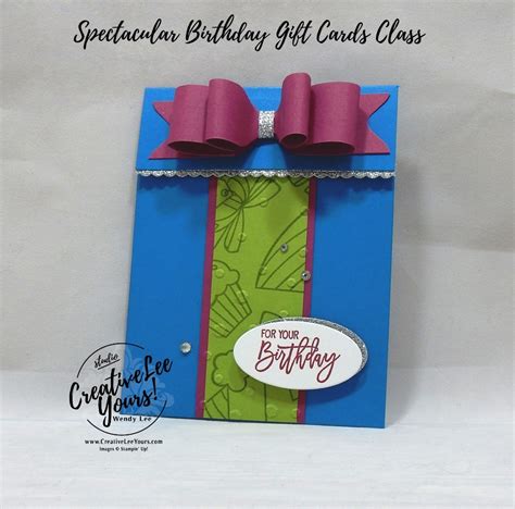 birthday present gift card holder stampers showcase blog hop