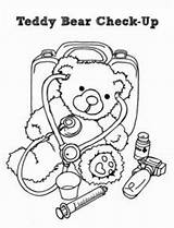 Coloring Bear Teddy Medical Check Pages Condition His Coloringsky Kids Sheet Printable Winter Sheets sketch template
