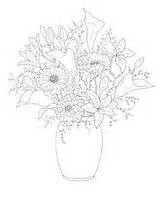Bouquets Kids Fun Coloring Pages sketch template
