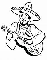 Maracas Coloring Fiesta Pages Mexican Mariachi Singing Song Printable Getcolorings Color Getdrawings sketch template