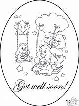 Coloring Well Soon Card Pages Cards Printable Beterschap Kleurplaat Kids Color Funnycoloring Library Clipart Kleurplaten Colouring Popular Line Advertisement Clip sketch template