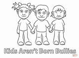 Bullying Coloring Pages Kids Printable Bullies Arent Born Do Anti Puzzle Colouring Word Color Print Getcolorings Dot Posters Activities sketch template