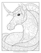 unicorn coloring pages  printable   primarygames