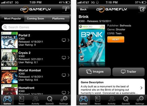 gamefly iphone app gains social features