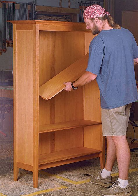 cherry  fir bookcase finewoodworking