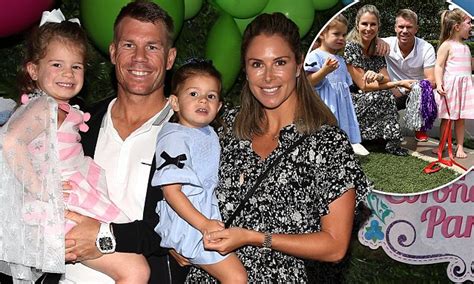 david and candice warner attend trolls event with daughters ivy mae