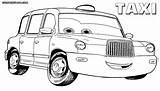 Taxi Colouring Coloring Pages Car Picolour sketch template