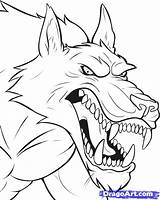 Werewolves sketch template