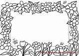 Coloring Frame Frames Pages Flower Flowers Therapy Clipart Clipartbest Color Designs Canvas Mothers Swati Sharma sketch template
