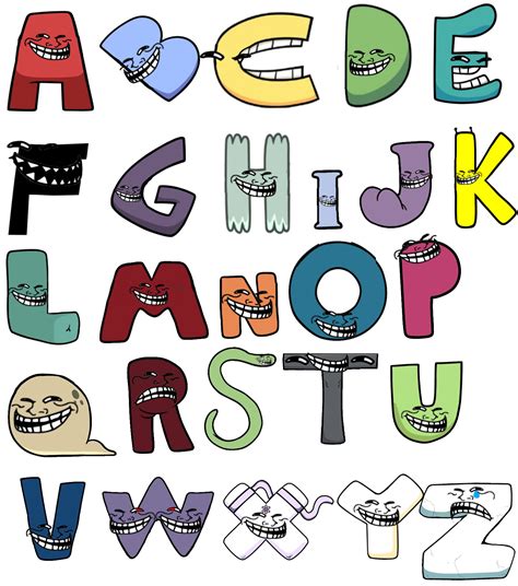 alphabet lore coloring page alphabet lore outline png file
