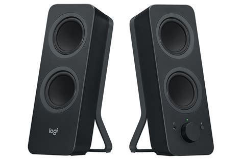 logitech   stereo computer speakers review improved sound    devices pcworld
