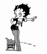 Coloring Betty Boop Pages Printable Popular sketch template