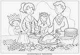Coloring Christmas Dinner Family Pages Breakfast Colouring Dining Room Drawing Food Cook Table Cooking Color Colorear Para Year Activityvillage Getdrawings sketch template