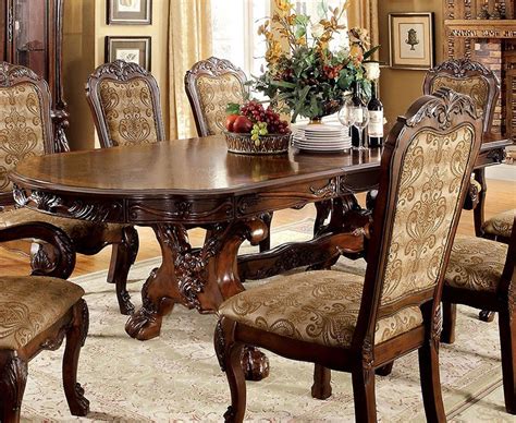 medieve cherry wood dining table   leaves