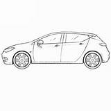 Astra Opel Coloring Pages sketch template