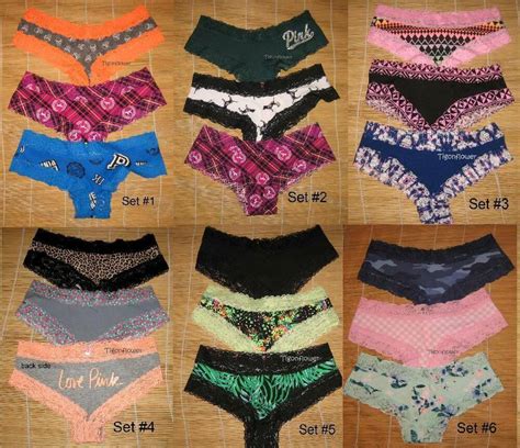 victoria s secret pink panties low rise cheeky small s you choose set ebay