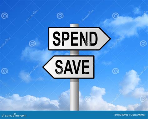 spend save sign stock illustration illustration  save
