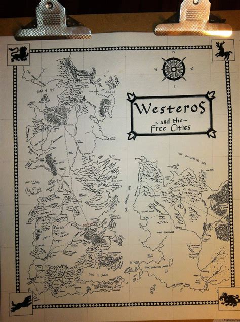 Drew A Map Of Westeros And The Free Cities What Do You