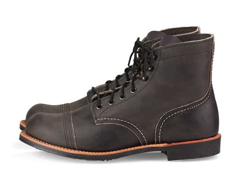 red wing 8086 iron ranger charcoal rough and tough red wing shoes köln