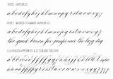 Copperplate Calligraphy Lowercase Alphabet Lindsey Cursive Lower Flourish sketch template