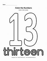 13 Number Worksheet Coloring Worksheets Preschool Math Practice Worksheeto Counting Via sketch template