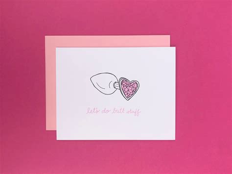 Let S Do Butt Stuff Sex Positive Card Etsy