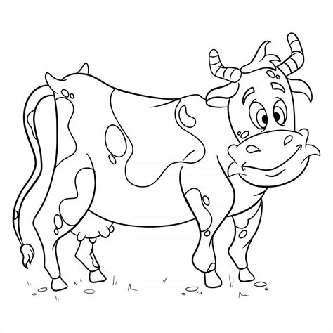 animal character funny    style coloring book  vector