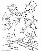 Winter Coloring Pages Printable Sheets sketch template