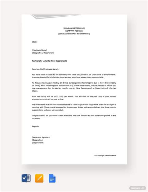 transferring apartments  complex sample letter