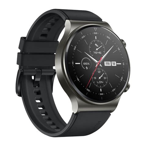 huawei  gt  pro smartwatch mm night black fluoroelastomer