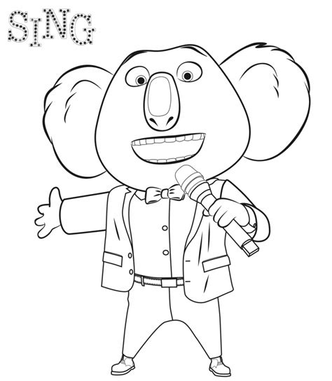 sing coloring pages  coloring pages  kids cute coloring