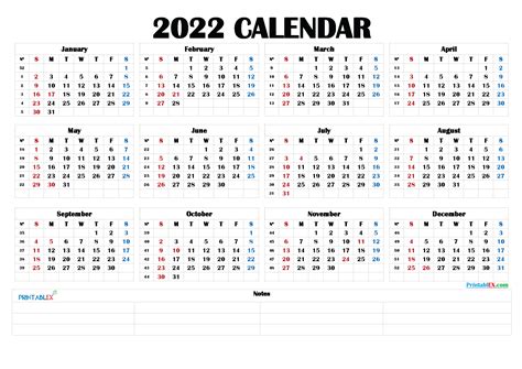 printable  yearly calendar  holidays gif