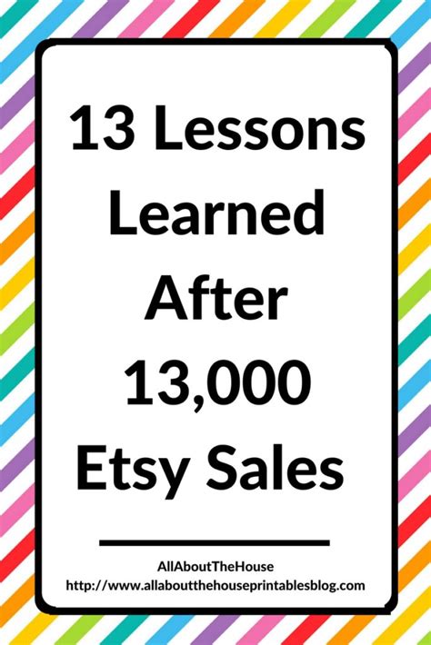 lessons learned   etsy sales   planners