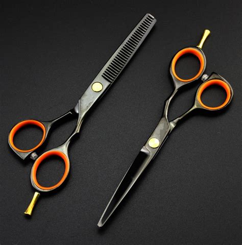 professional    black hair scissors set cutting hair