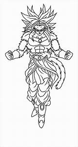 Broly Goku Coloringbay Lineart sketch template