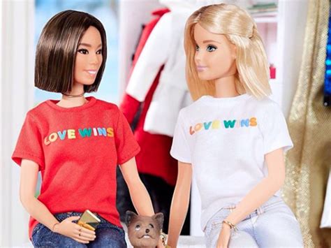 Barbie Wears Love Wins T Shirt To Support Lgbt Rights The