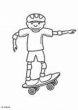 Skateboard Coloriage sketch template