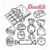 Candies Chocolat Chocolats Desenhos Bonbon Pralines Dibujo Vetor Doces Escolher álbum από άρθρο sketch template