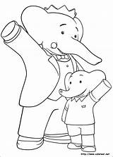 Babar Badou Aventuras Desenho Colorear Elephant Discovery Malvorlagen Aventures Avventure Kostenlose Abenteuer Malbuch Desenhosparacolorir sketch template