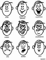 Expressions Face Clipart sketch template