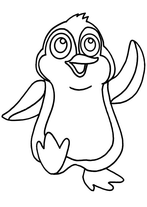 penguin  animals  printable coloring pages