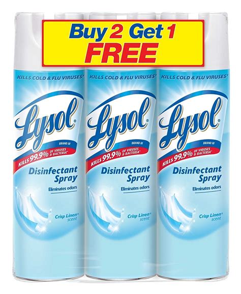 lysol disinfectant spray crisp linen oz xoz walmartcom