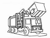 Truck Coloring Garbage Pages Printable Getcolorings Recycling sketch template