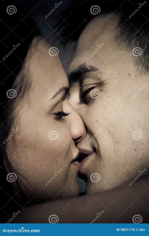 Kiss Closeup Royalty Free Stock Image Image 9831176