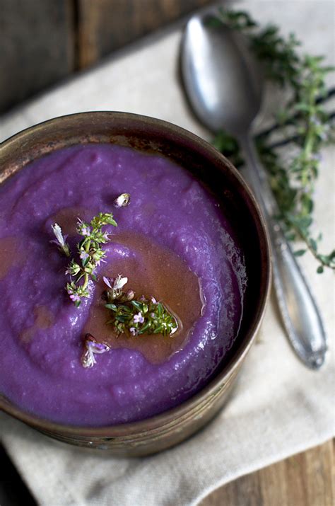 Wow Your Guests With This Colorful Soup Made With Purple Sweet Potatoes