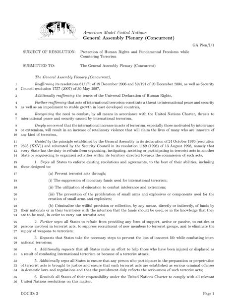 united nations documents amun  rapporteur report template