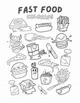 Food sketch template